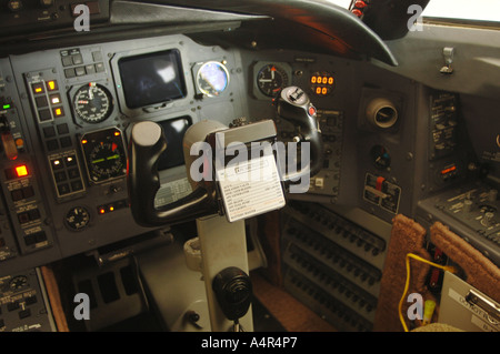 airplane empty  cockpit Stockfoto