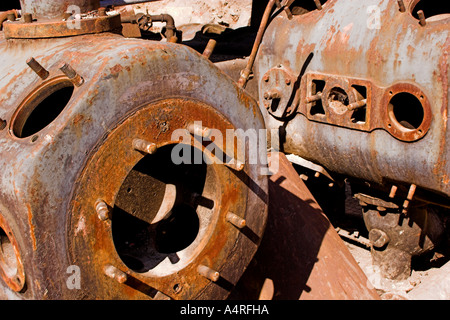 Rosten Bergbaumaschinen Stockfoto