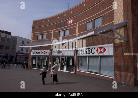Hong Kong Shanghai Bank HSBC Southend Zweig der Hautpstraße Zweig Essex Stockfoto