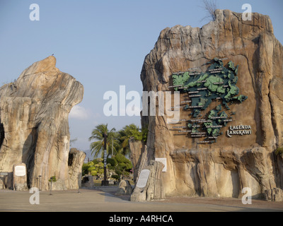 Taman lagenda Eingang zu legende Park kuah Langkawi Malaysia Stockfoto