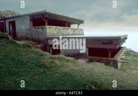 Zweiten Weltkrieg Gunnery Beobachtungsposten im Brean unten Fort in der Nähe von Weston Super Mare Somerset Stockfoto