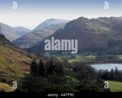 Blick über Ullswater in Richtung Patterdale Stockfoto