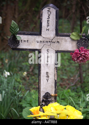 Der unbekannte junge Roma s Grab Newmarket Suffolk England Stockfoto