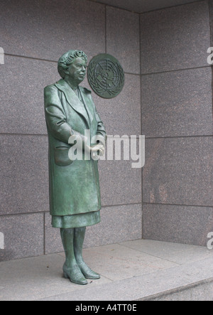 Statue von Eleanor Roosevelt am FDR Memorial in Washington DC USA Stockfoto