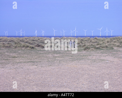 Scroby Sands Offshore-Windpark Great Yarmouth Norfolk England Stockfoto