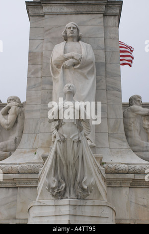 Äußere Statue Union Station Washington DC USA Stockfoto