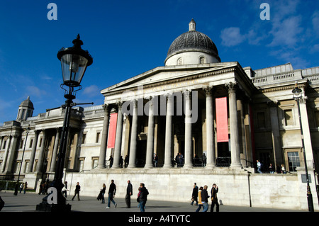 Die National Gallery am Trafalgar Square in London, England, UK Stockfoto