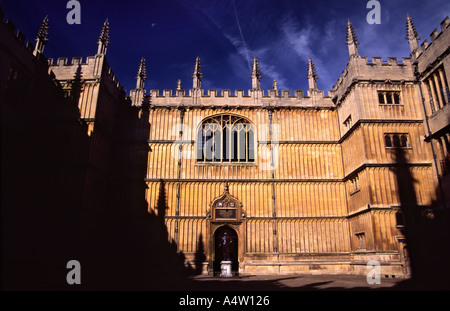 Eingang zum Bodleian Library Oxford Sunrise 2 Stockfoto