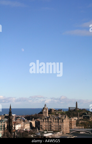 Skyline von Edinburgh Stockfoto