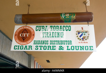 Zigarrenladen in Little Havana Miami Florida Stockfoto