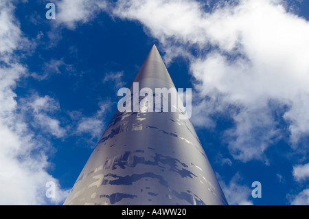 120 Meter hohen Millennium Spire O Connell Street, Dublin, Irland Stockfoto