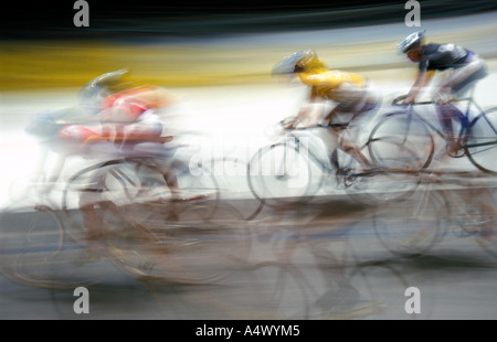 Indoor-Cycle-Rennen Sechs-Tage-Rennen in Stuttgart Baden-Württemberg Deutschland Stockfoto