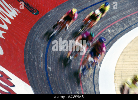 Indoor-Cycle-Rennen Sechs-Tage-Rennen in Stuttgart Baden-Württemberg Deutschland Stockfoto