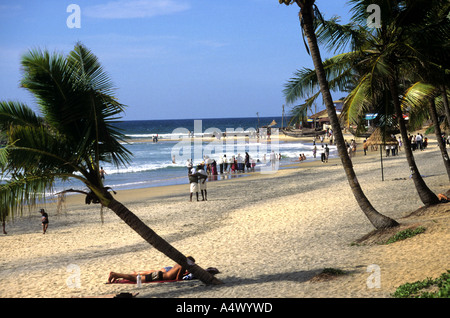 Kovalam Beach Kerala Süd-Indien Stockfoto