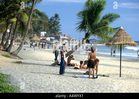 Kovalam Beach Kerala Süd-Indien Stockfoto