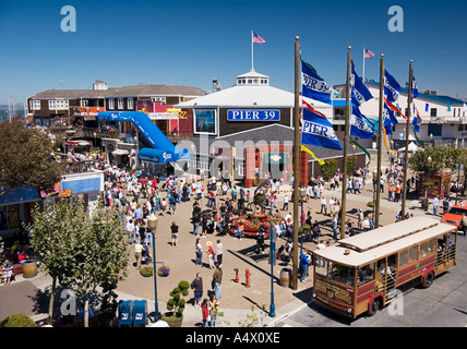Pier 39, San Francisco, San Francisco, California, Vereinigte Staaten von Amerika Stockfoto