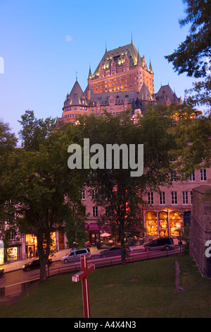 Chateau Frontenac, Cote De La Montagne, Upper Stadt, Unterstadt, Old Town, Quebec Stadt, Quebec, Canada Stockfoto