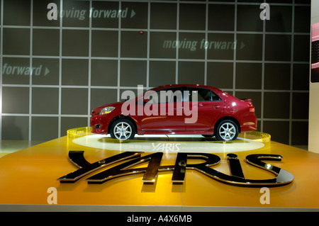 2007 Toyota Yaris bei den 2006 North American International Auto Show in Detroit Stockfoto