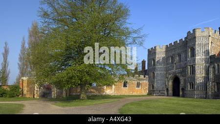 St Osyth Priory, Straße in der Nähe von Colchester Essex Stockfoto