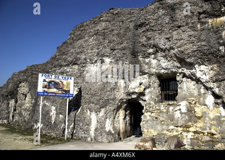 Ruinen des Fort Vaux, Verdun, Lothringen, Frankreich Stockfoto