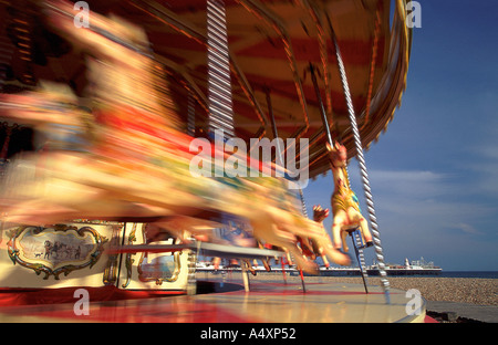 Merry Go rund um Brighton East Sussex England UK Stockfoto