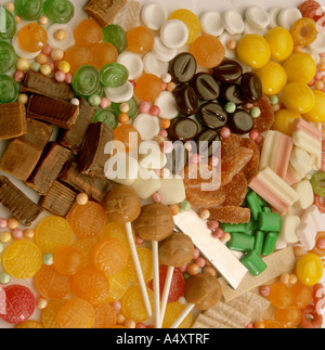 Sortiment an Süßigkeiten Stockfoto