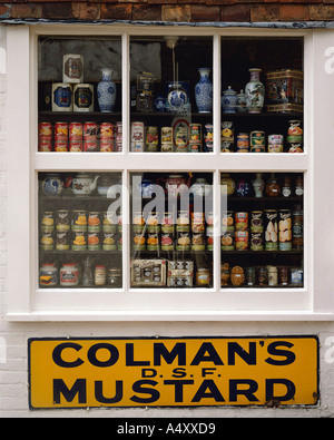 GB - EAST SUSSEX: Traditionelle Schaufenster in Mermaid Straße bei Roggen Stockfoto