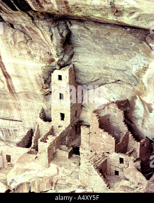 USA - COLORADO: Das Square Tower House im Measa Verde National Park Stockfoto