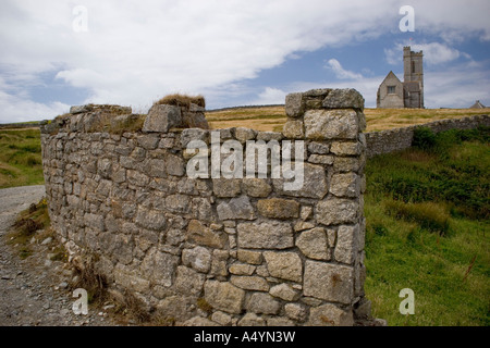 Blick auf St. Helena Kirche auf Lundy Island Stockfoto