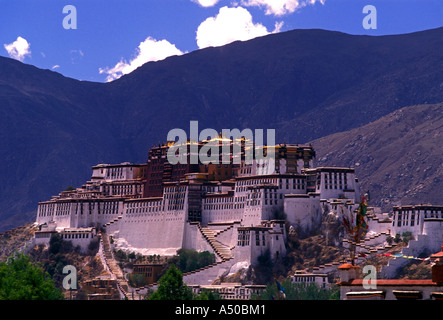 Der Potala-Palast, Potala-Palast, Stadt Lhasa, Lhasa, Tibet, China, Asien Stockfoto