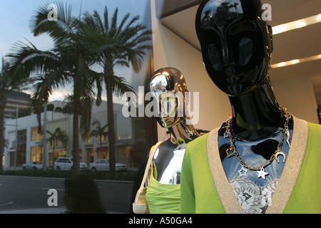 California Golden State, Südkalifornien, Pazifik, Beverly Hills, Rodeo Drive, gehoben, Shopping Shopper Shopper shoppen Shops Markt Märkte Marktplatz Stockfoto