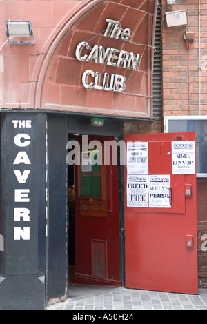 Cavern Club Tür Liverpool England Stockfoto