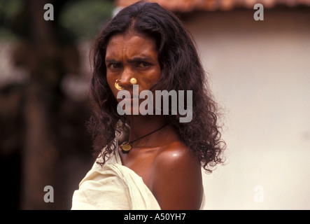 Eine Indianerin Koraput Bezirk Stockfoto