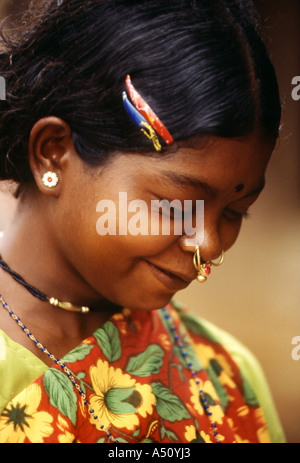 Eine Indianerin Koraput Bezirk Stockfoto