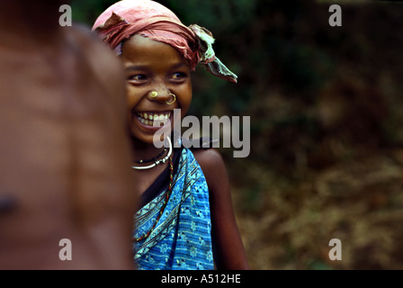 Indianerin Koraput Bezirk Orissa, Indien Stockfoto