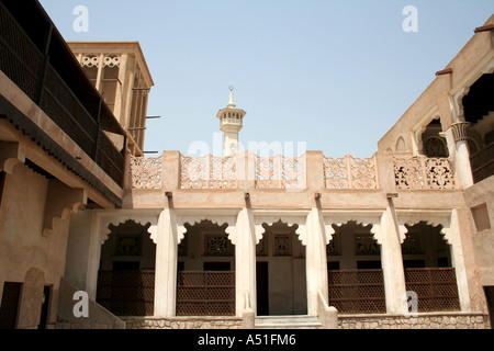Dubai, Vereinigte Arabische Emirate, Vereinigte Arabische Emirate, alte Architektur in Bastikia Stockfoto