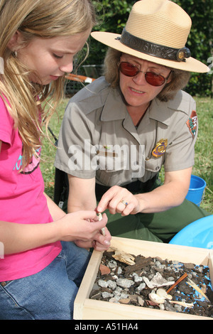 Miami Florida, Homestead, Biscayne National Park, Natur, Erholung, Archäologie Ausstellung, Erwachsene Erwachsene Frau Frauen weibliche Dame, Studenten Stockfoto