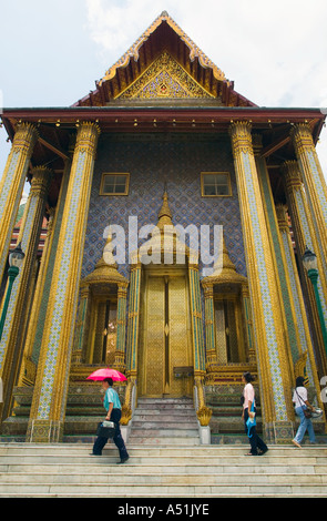 Tempel Wat Phra Kaew in der Nähe von Royal Grand Palace Bangkok Thailand Stockfoto