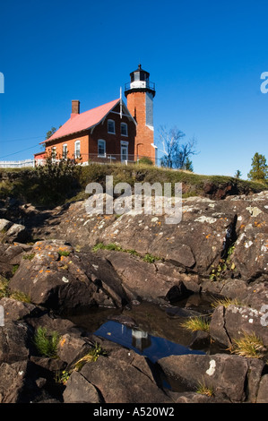 Eagle Harbor Leuchtturm am Lake Superior Keweenaw-Halbinsel Eagle Harbor Michigan Stockfoto