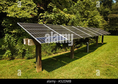 Photovoltaik Solar Warmwasserbereitung verwendet für Sugarland Visitor Center Great Smoky Mountains Nationalpark Tennessee Stockfoto