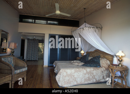 Zimmer in der Lodge bei Bumi Hills am Lake Kariba Mashonaland West Provinz Simbabwe Afrika Stockfoto