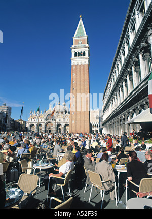 Campanile, Markusplatz, Venedig, Italien Stockfoto
