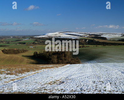 RACKHAM HILL auf den SOUTH DOWNS über den Arun-Tal von Bury Hill West Sussex England UK Großbritannien Stockfoto