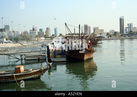 Angelboote/Fischerboote im Persischen Golf-kuwait Stockfoto