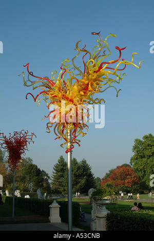 Dale Chihuly Glasskulptur in Kew Gardens in London England UK Stockfoto