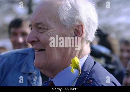 Tony Benn Politiker Anti Krieg London März 2005 Stockfoto