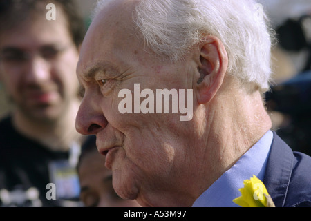 Tony Benn Politiker Anti Krieg London März 2005 Stockfoto