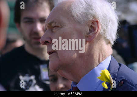 Tony Benn Politiker Anti Krieg London März 2005 Stockfoto