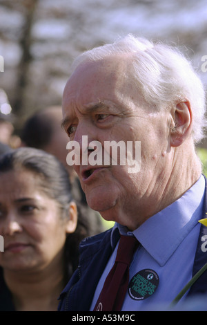 Tony Benn Politiker Anti Krieg London März 2005 Stockfoto