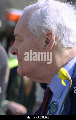 Tony Benn Politiker Anti Krieg London März 2005 Stockfoto